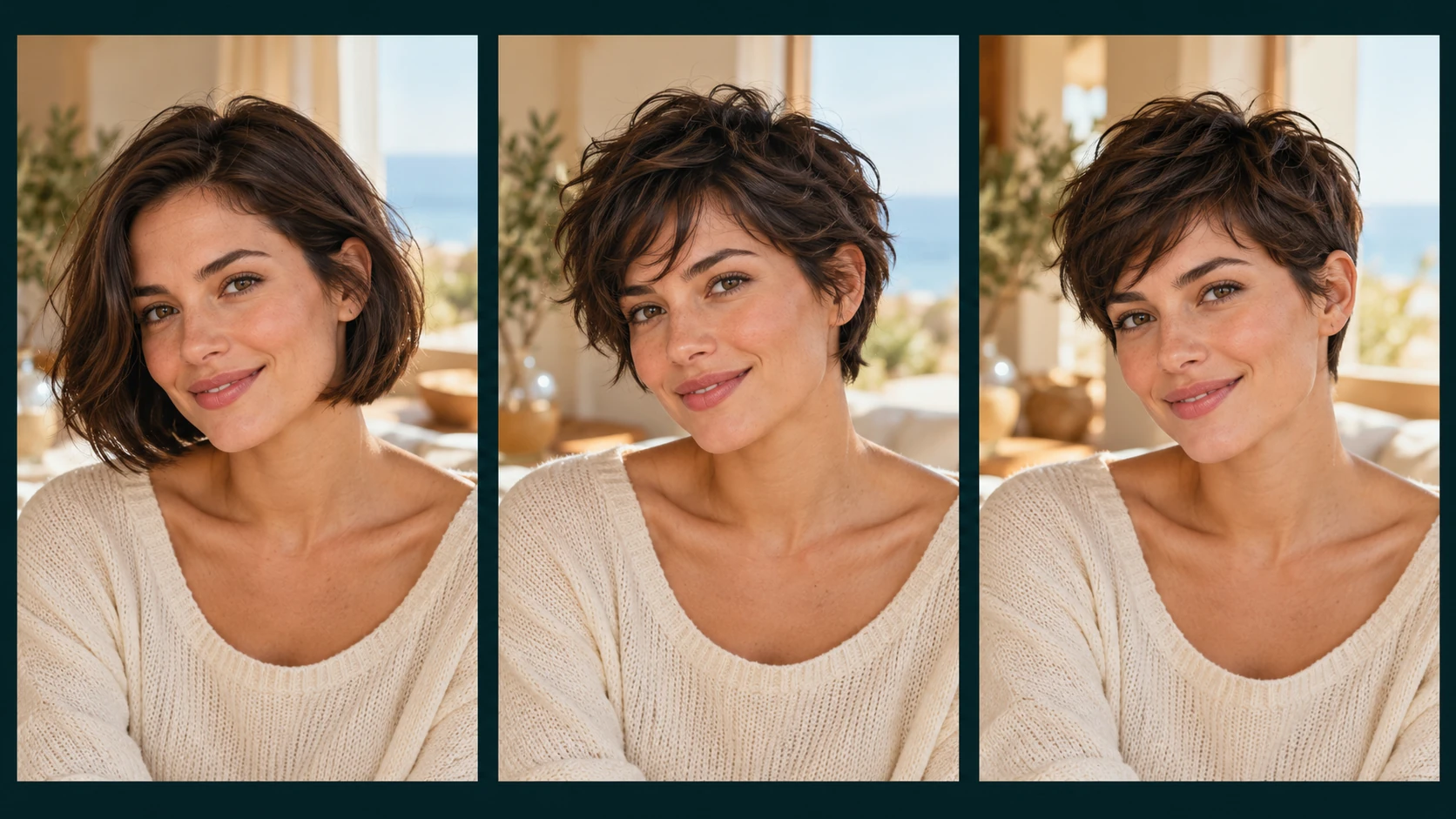 A bob, crop and pixie offer different shapes even when each is described as short.